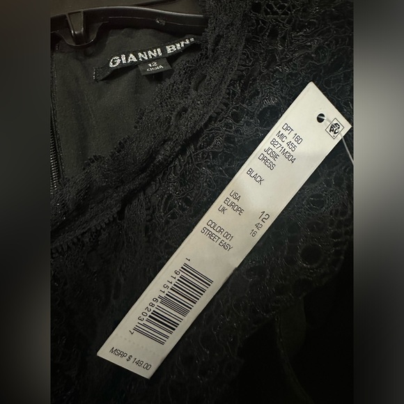 NWT Gianni Bini Black Dress - Picture 5 of 6